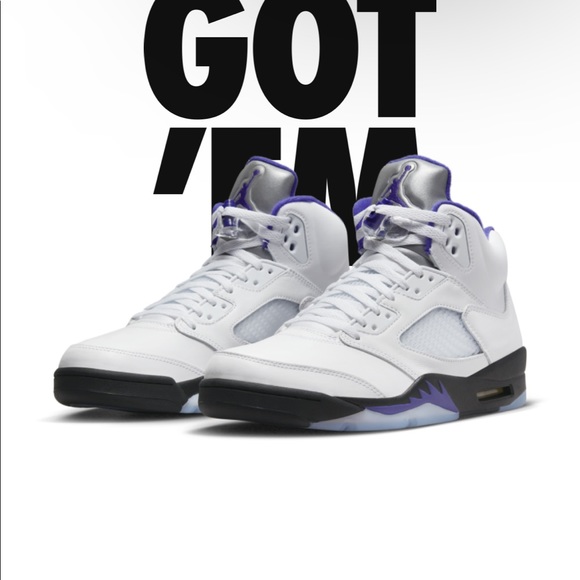 Air Jordan 5 Dark Concord Mens Size 10 Basketball Shoes Sneakers - Picture 11 of 11